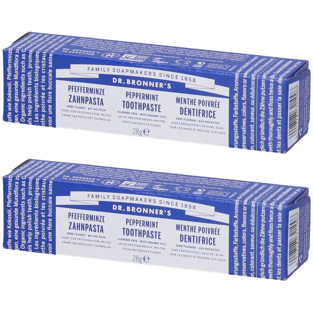 Dr. Bronner’s All-One Dentifricio Gusto Menta Piperita 28g 2x28 g
