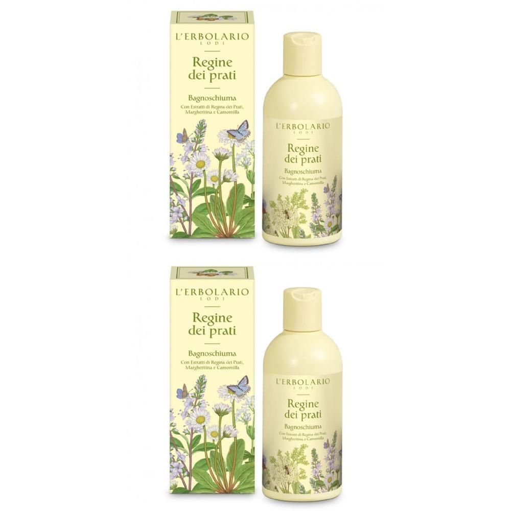 L`Erbolario Bagnoschiuma Regine dei Prati 2x250 ml Schiuma da bagno