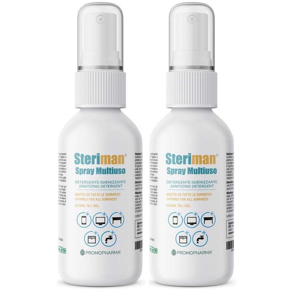 PromoPharma Steriman Spray Multiuso Superfici 100 ml 2x100