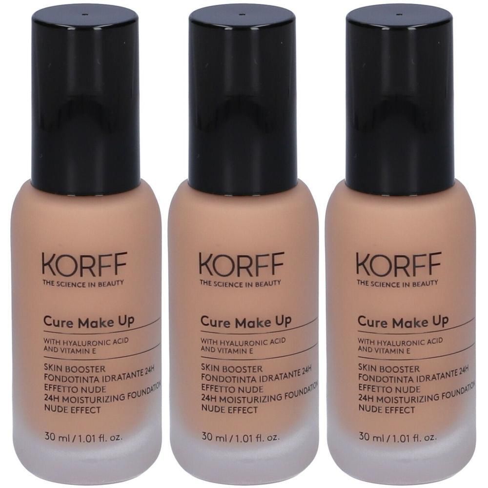 KORFF Skin Booster Fondotinta Idratante 24h Effetto Nude Colore 06 3x3
