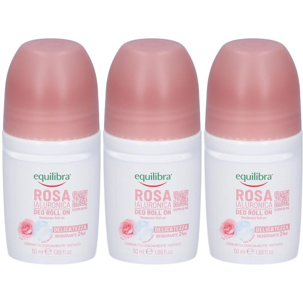 Equilibra Rosa Ialuronica Deo Roll-On 3x50 ml