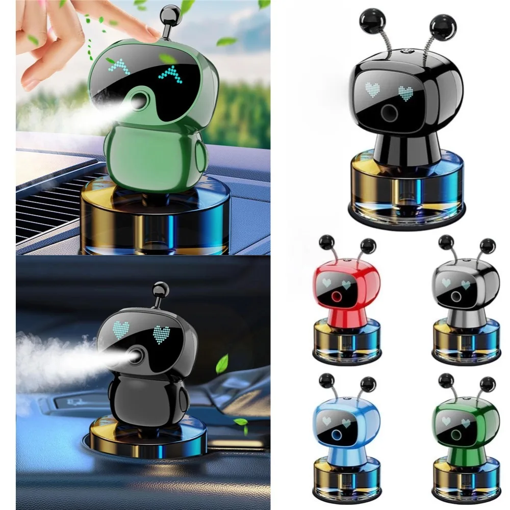 Auto Robot Design AI Smart Aromatherapy Spray Car Smart Aromatherapy Machine Purification Remove Car Odor Creative Decoration