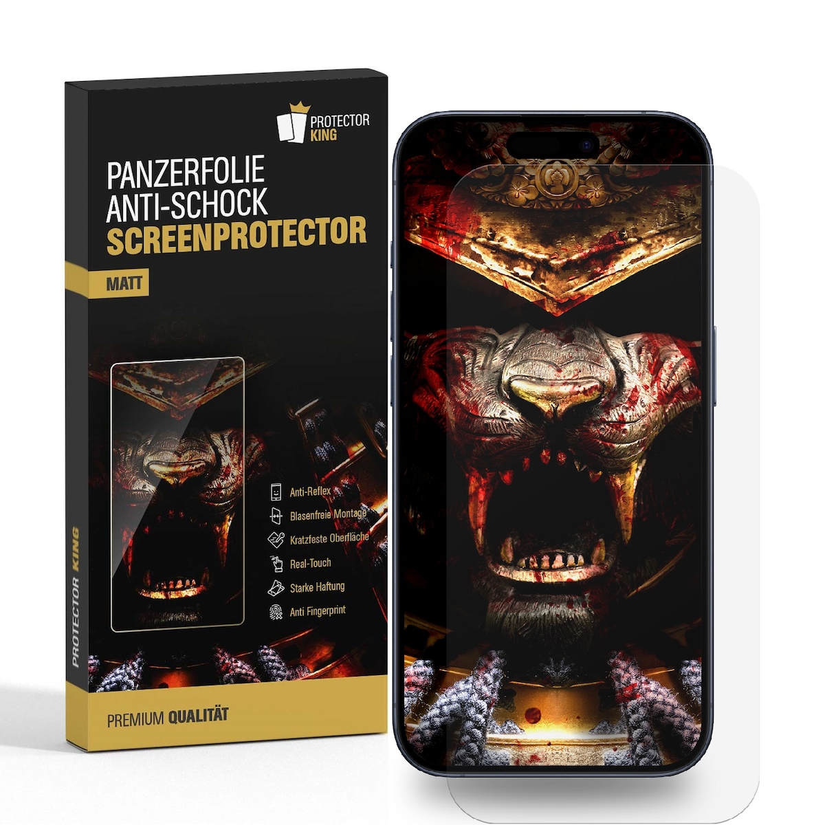 6x Panzerfolie für iPhone 17 Pro Anti-Shock, Anti-Reflex, Anti-Kratz, Anti-Schmutz, matt entspiegelt Displayschutz Schutzfolie Screen-Protector