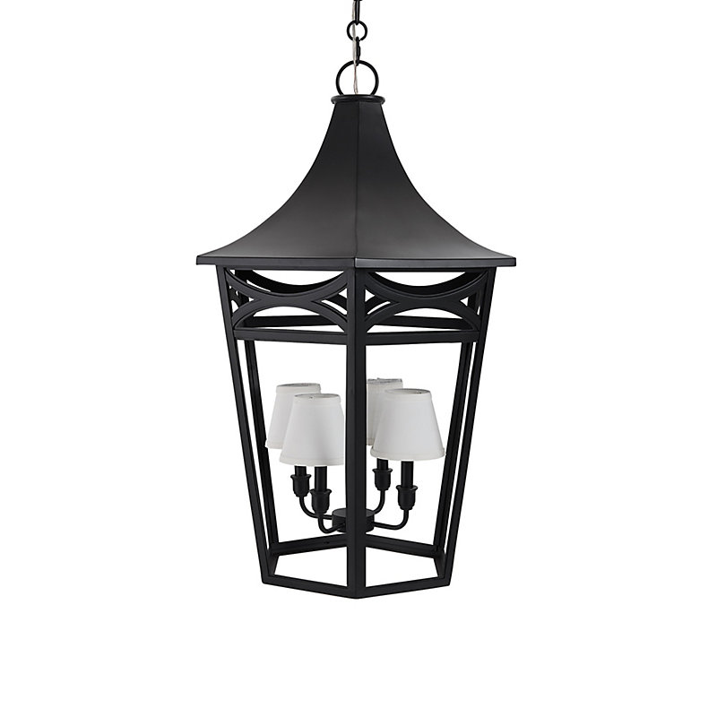 Lexington 4-Light Lantern Pendant with Shades - Ballard Designs
