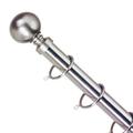 Emma Barclay Lifestyle 25 - 28mm Telescopic Extendable Metal Ball Curtain Pole Set, Chrome, 180 - 340 Cm