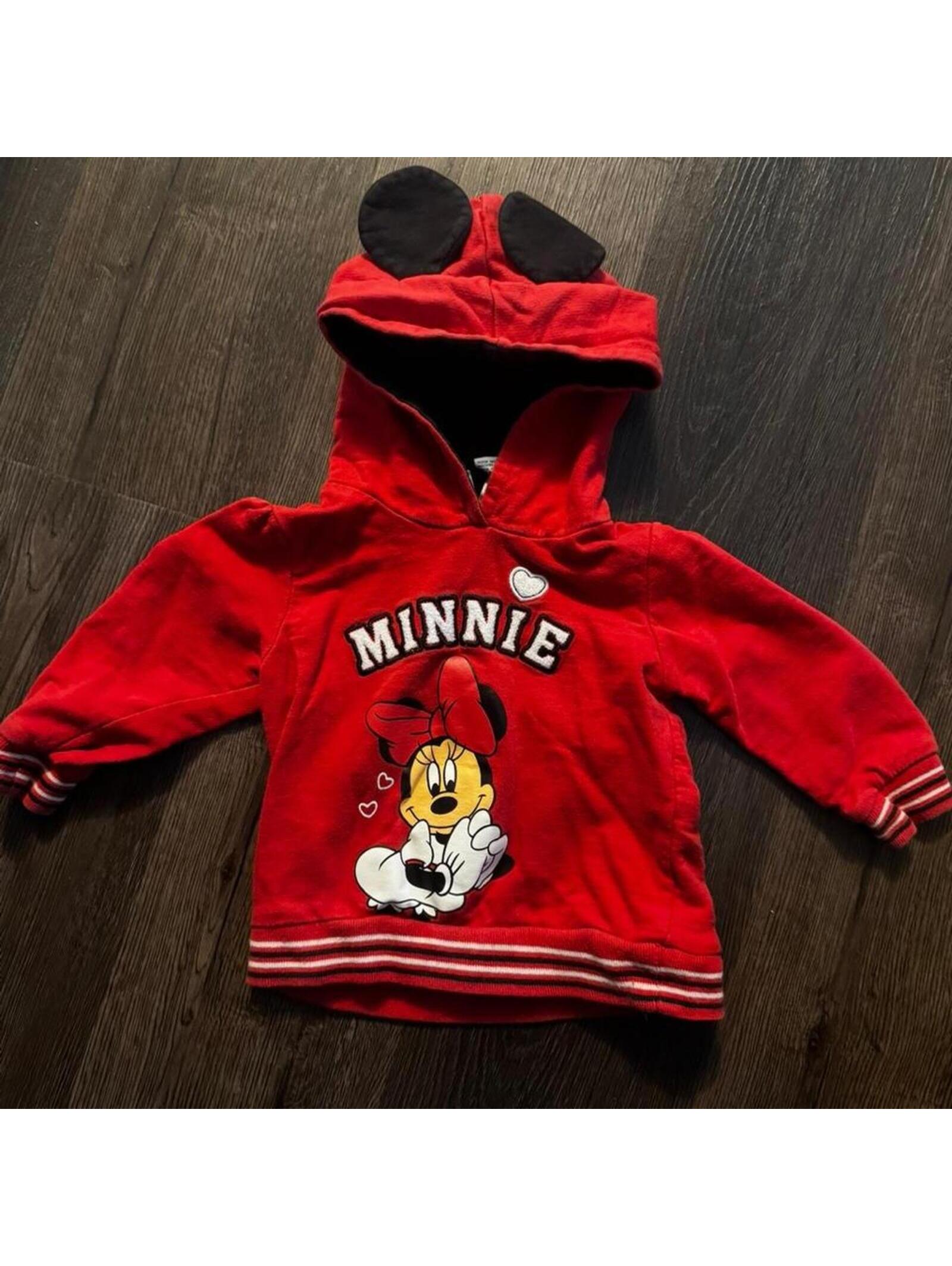 Disney Shirts & Tops | Disney Kid's Red Hoody Size 24 Month Does Have Signs Of Wear With Fading | Color: Red | Size: 18-24mb