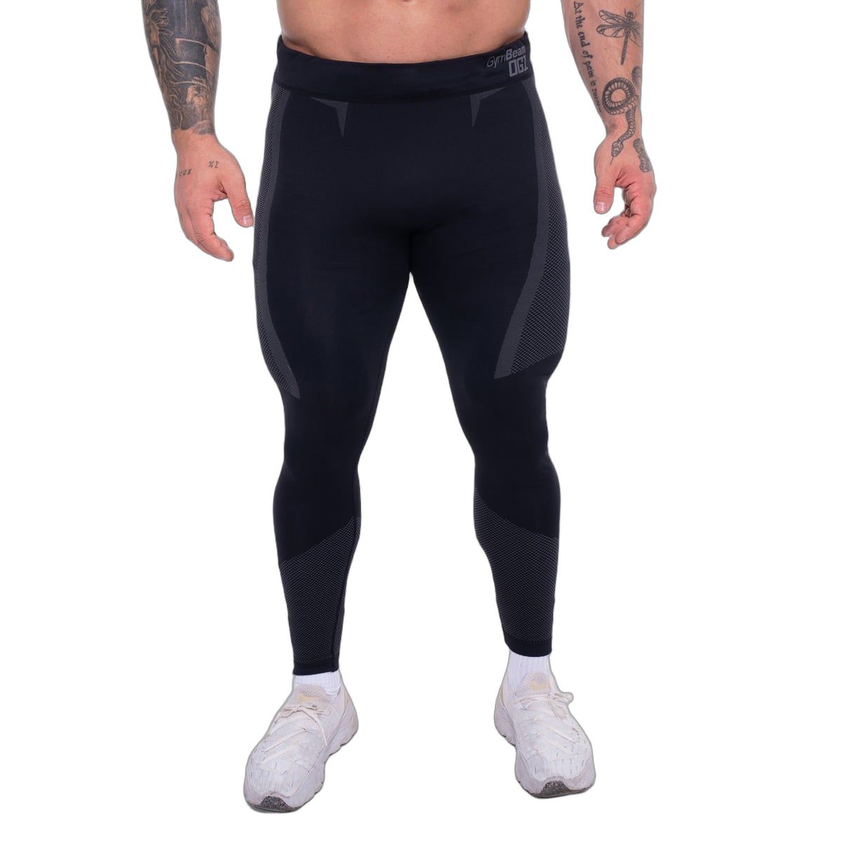 Leggings uomo slim senza cuciture, neri e grigi 1 St
