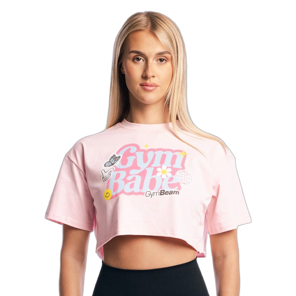 T-shirt donna crop GymBabe Cherrybloom 1 St