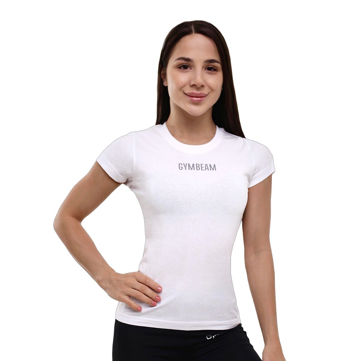 T-shirt donna FIT slim in cotone bianca 1 St