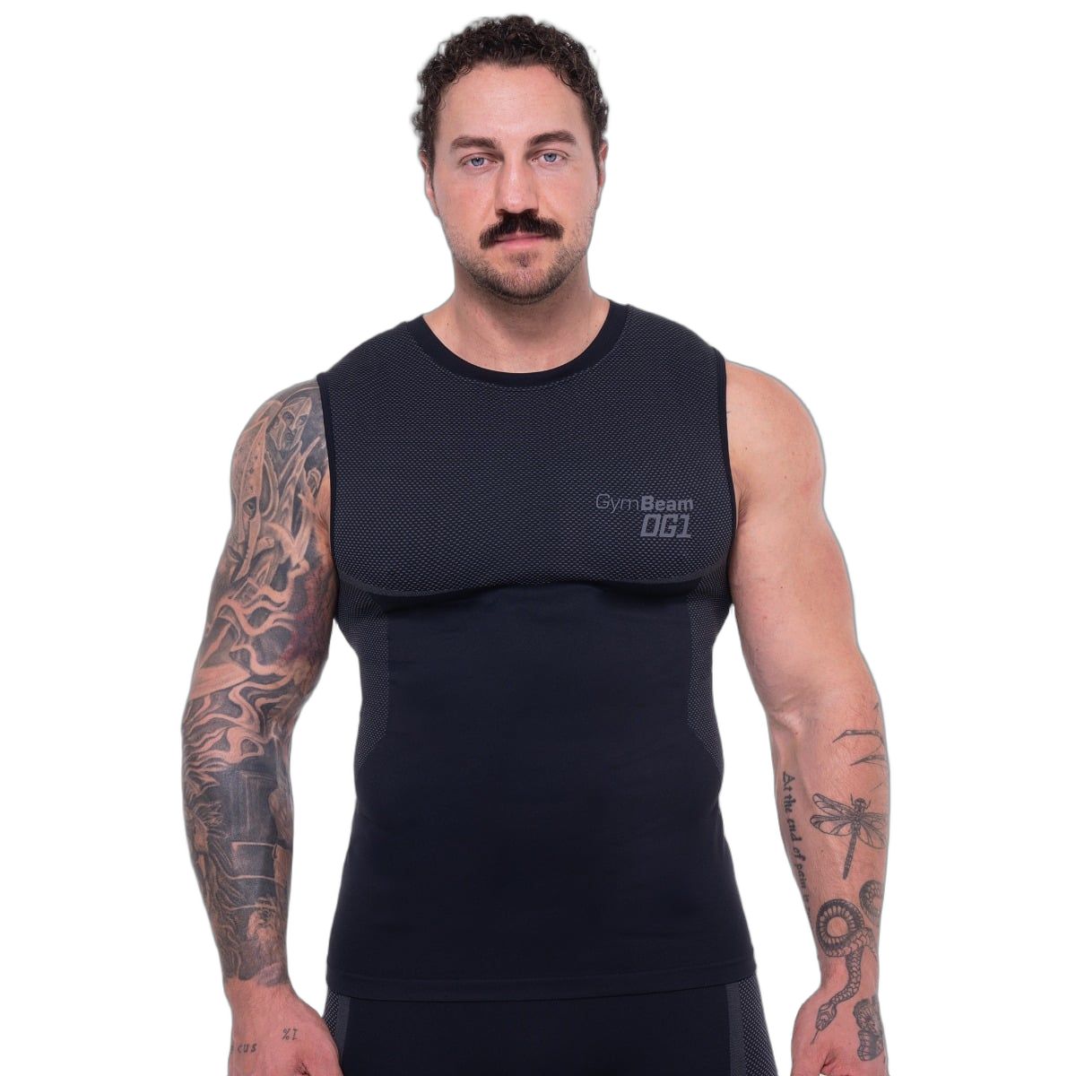 Canottiera uomo Seamless OG1 nera e grigia 1 St