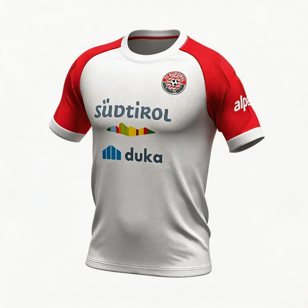 Maillot de football domicile FC Sud-Tirol 25-26, kit d'entraînement, t-shirt sportif d'été pour homme, vêtements pour enfant, tee-shirt Y2K pour femme ﻿