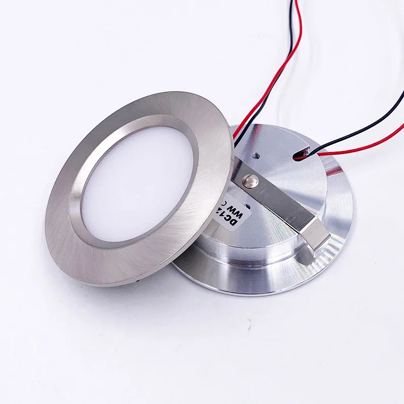 Mini-Downlight, LED, ultradünn, 3 W, eingebetteter kleiner Strahler, Decke, DC12 V, Küche, Badezimmer, Spiegel, Scheinwerfer, eingebauter Strahler