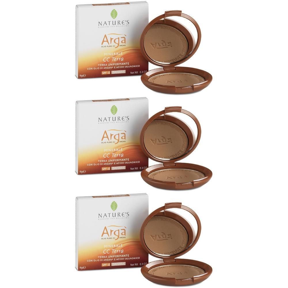 Arga' Cc Terra Uniformante Sahara Spf15 9 G Nature'S 3x9 g Polvere