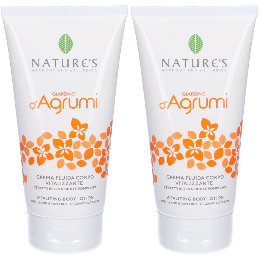 NATURE'S Giardino d'Agrumi Crema Fluida Corpo Vitalizzante 2x150 ml