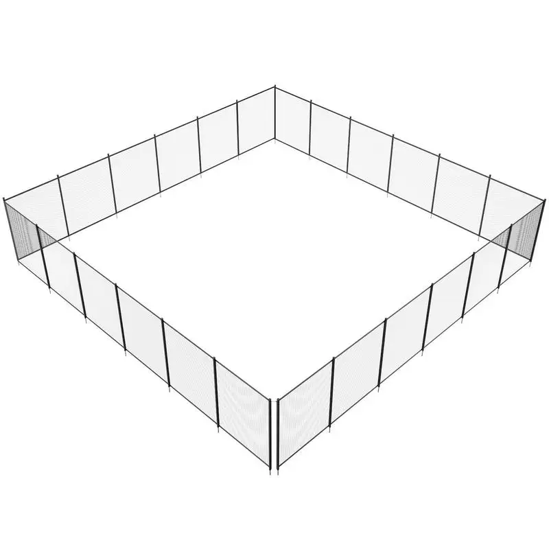 Clôture de piscine, 1,21 x 21,95 m, clôture de sécurité amovible pour piscine, installation facile en DIY, clôture de piscine, filet de clôture de piscine en PVC Teslin de 340 g, protège les enfants