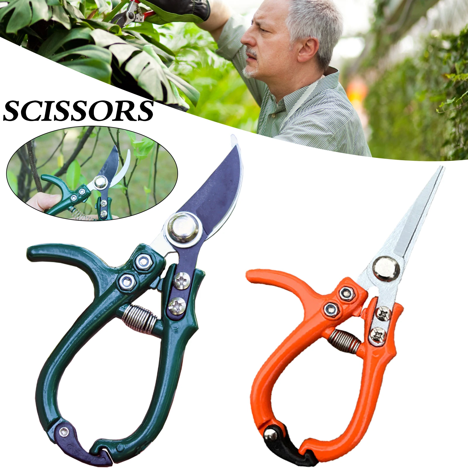 Sécateur de jardinage à col sectionnel, sécateur à main de jardin, sécateur d
