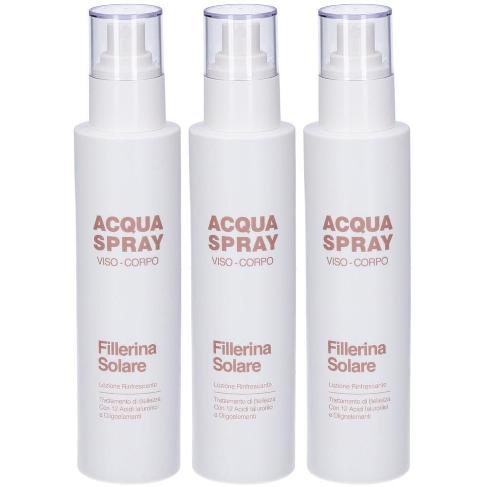 Fillerina Solare Acqua Spray Viso-Corpo Promo 3x200 ml