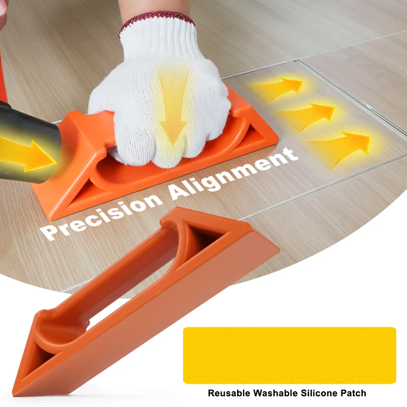 Bodenfugen-Reparaturset mit 2 Reinigungspads - Professionelle Reparatur, Präzise Ausrichtung: für Laminat, Vinyl, Hartholz, LVP-Lock, SPC-Böden, Planken-Greifer