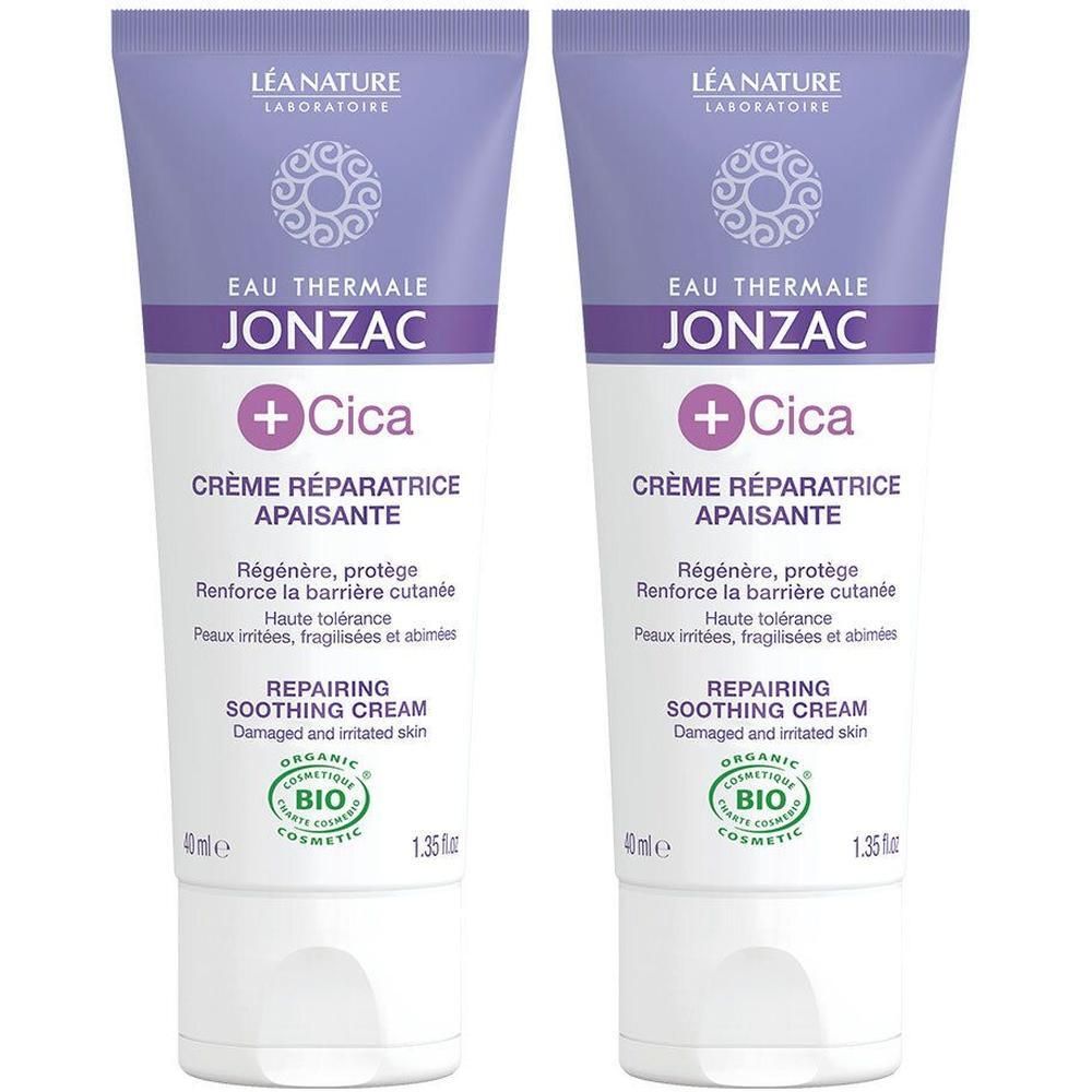 Eau Thermale Jonzac +Cica Crema Riparatrice Lenitiva 2x40 ml