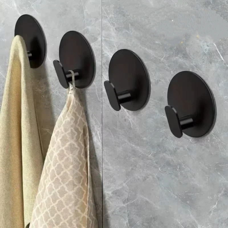 Selbstklebende Haken, robuste Edelstahl-Wandhaken, Handtuch- und Kleiderhaken, wasserdichte Haken für Bad und Küche
