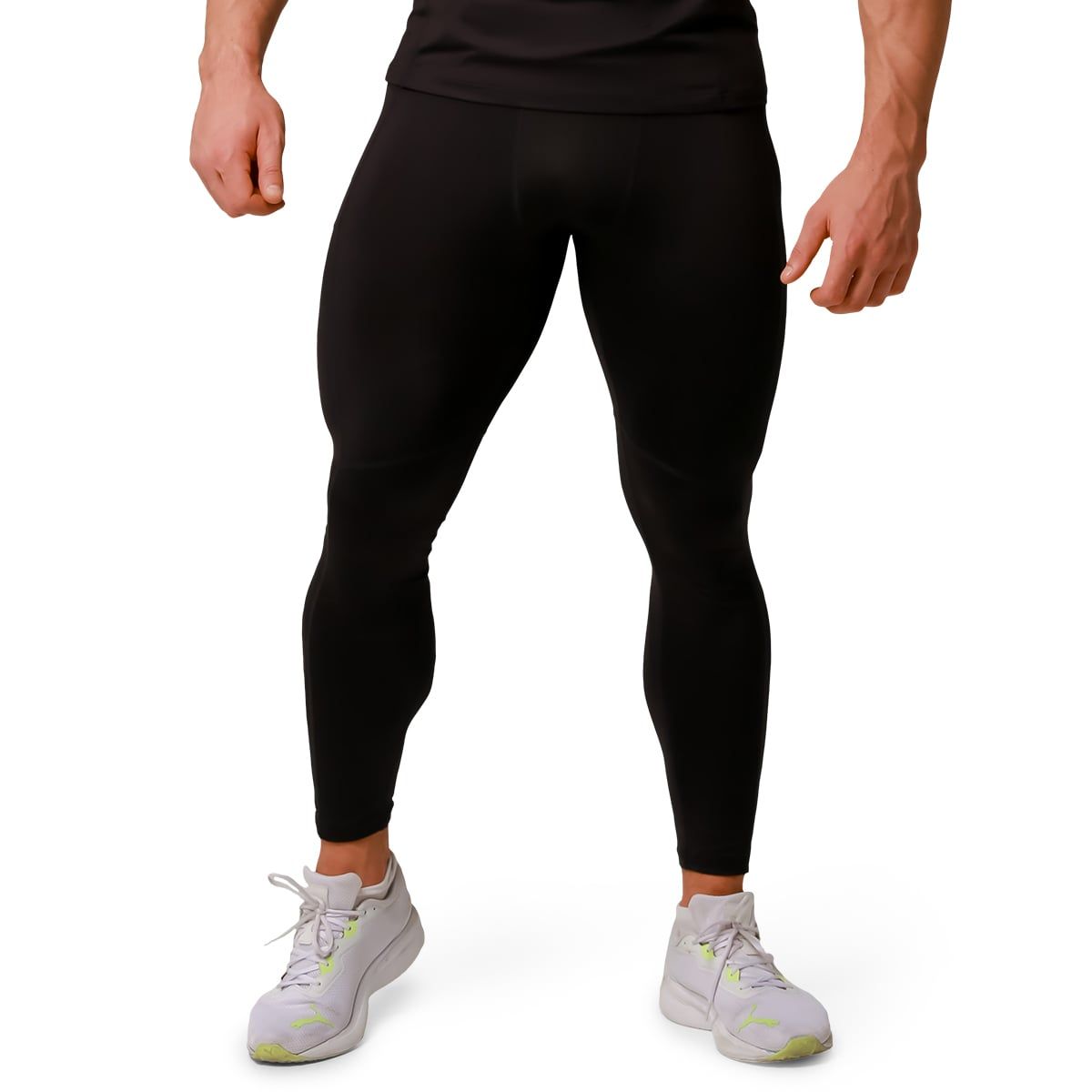 Leggings uomo Pulse Running slim neri con tasche laterali 1 St