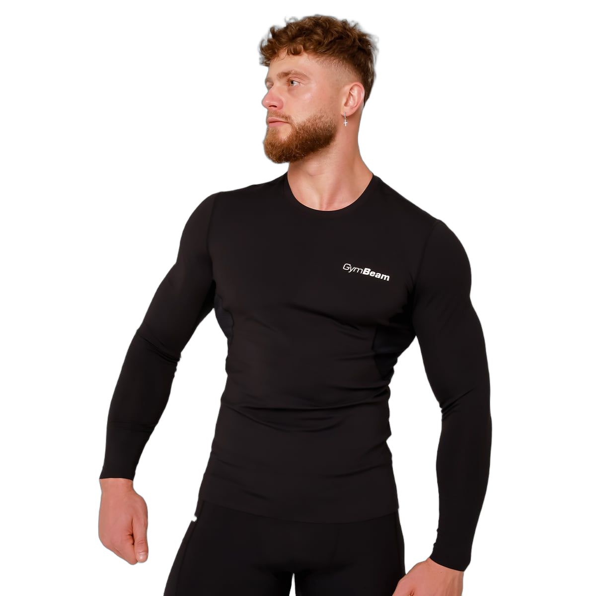 T-shirt uomo a maniche lunghe alta compressione Black 1 St