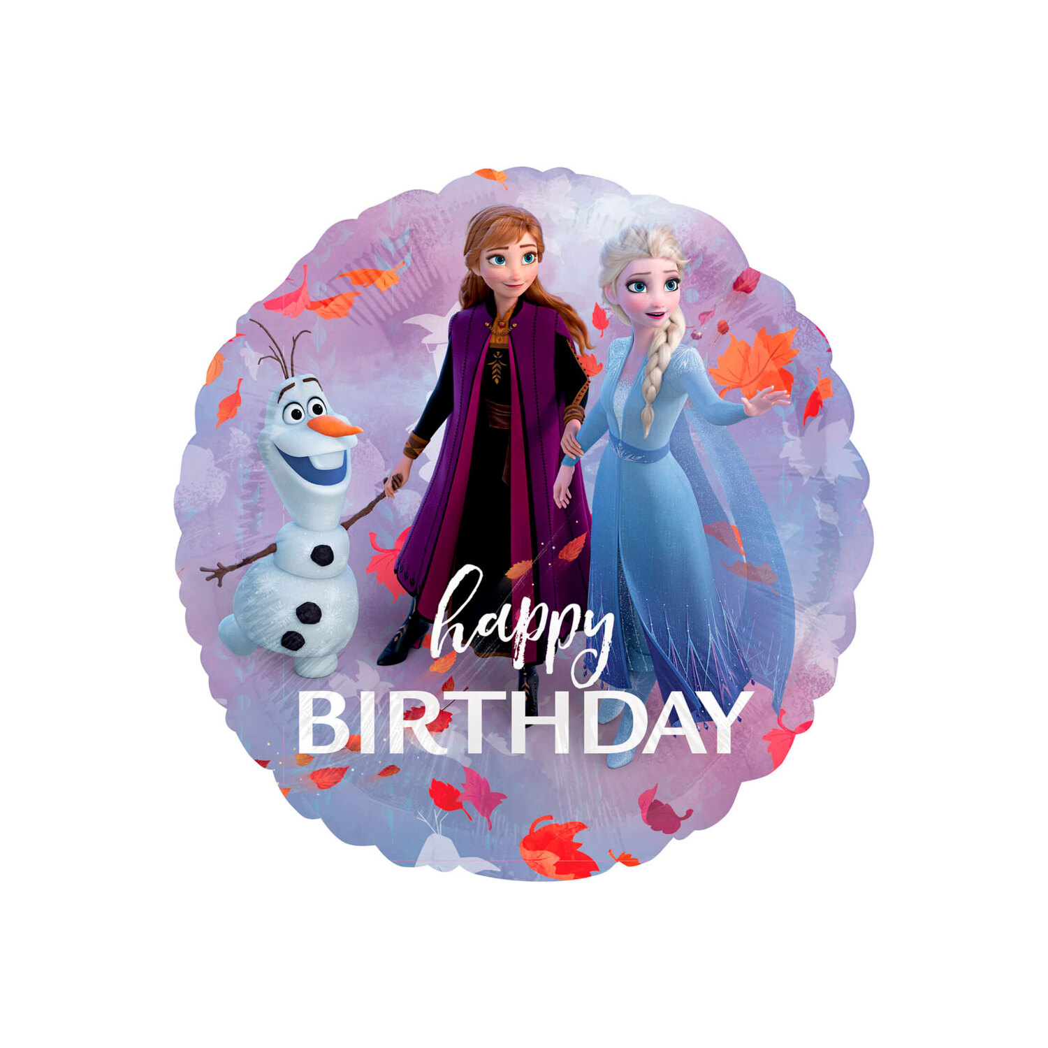 Ballon en aluminium "Frozen II – Happy Birthday"