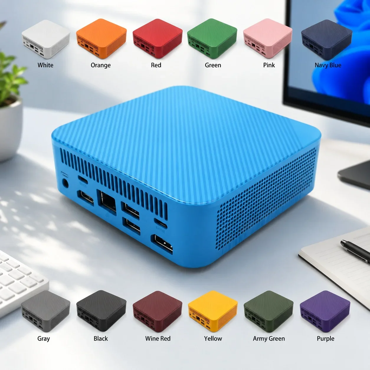 Mini PC Intel Core I9 10980H 16GB RAM 2TB SSD Desktop Computer WIFI6 BT5.2 4K HD Office Gaming Study Mini Computer Windows 11