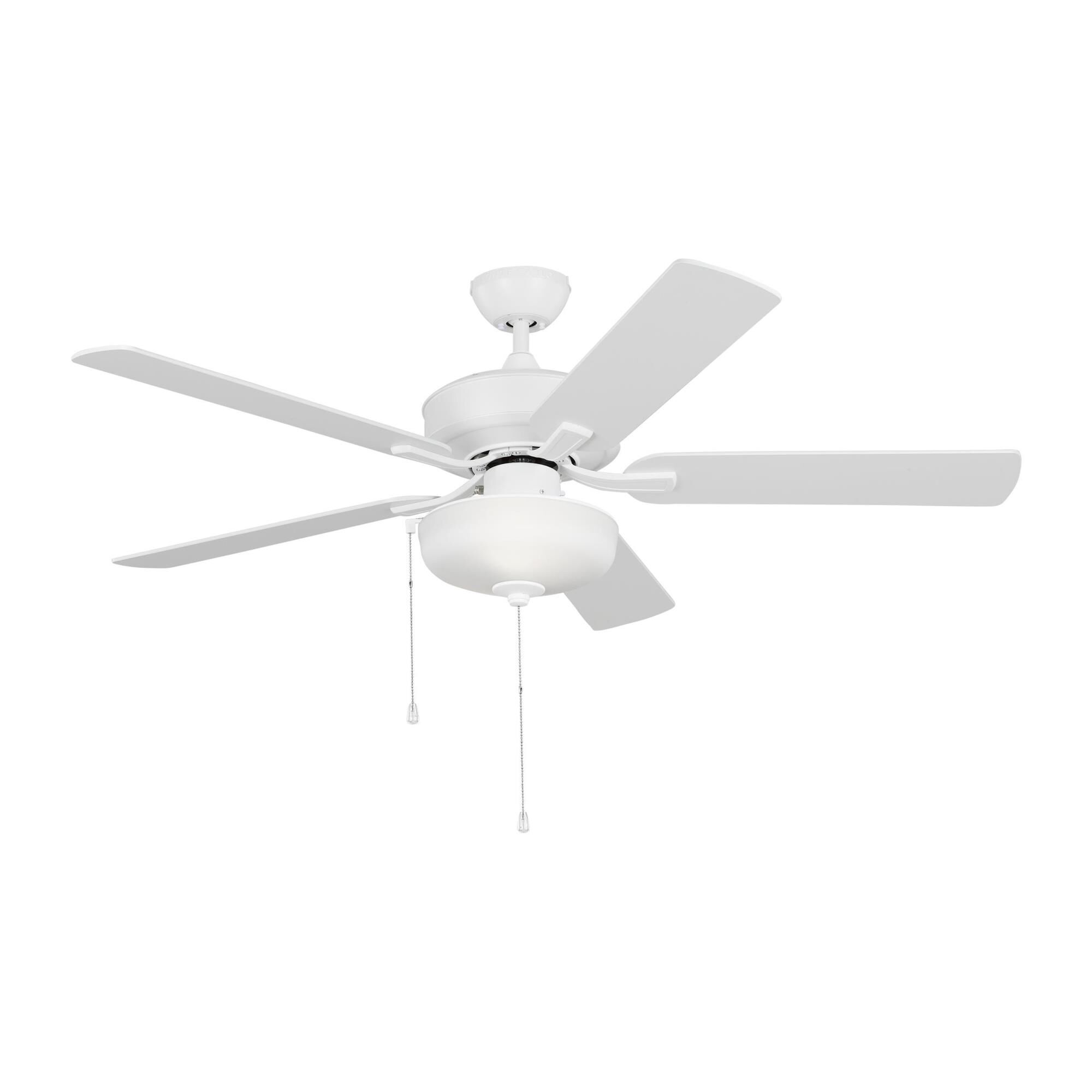 Generation Lighting Linden Outdoor Outdoor Rated 52 Inch Ceiling Fan with Light Kit - 5LDO52RZWD