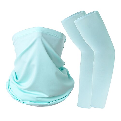 Nackenwärmer mit UV-Schutz 50 Armstulpen-Set, kühlender Sonnenschutz für Gesicht und Nase, atmungsaktiv und leicht, ideal zum Angeln, Radfahren, Wandern, Laufen und Golfen.