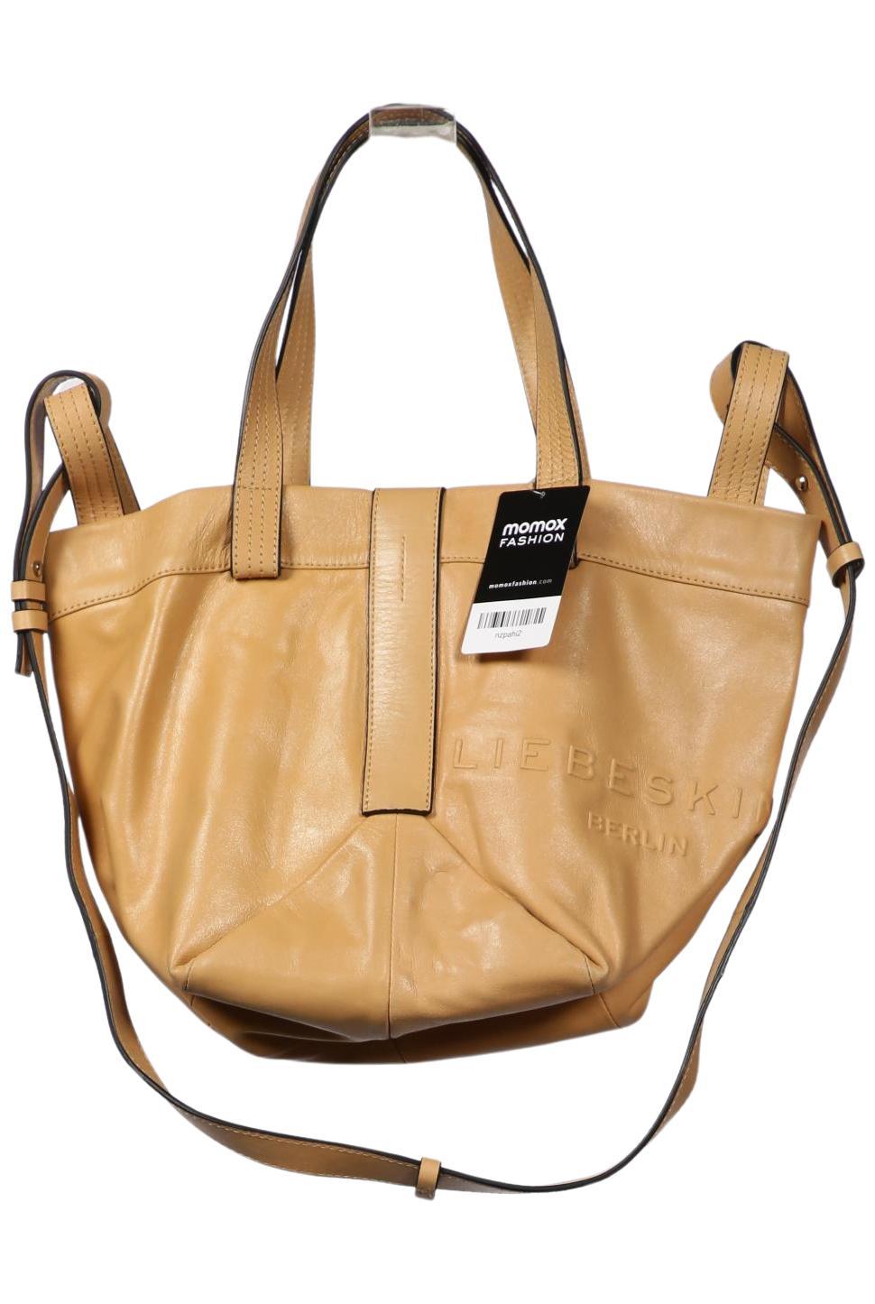 Liebeskind Berlin Damen Handtasche gross Leder, Gr. , Beige, Leder / kein / Etikett