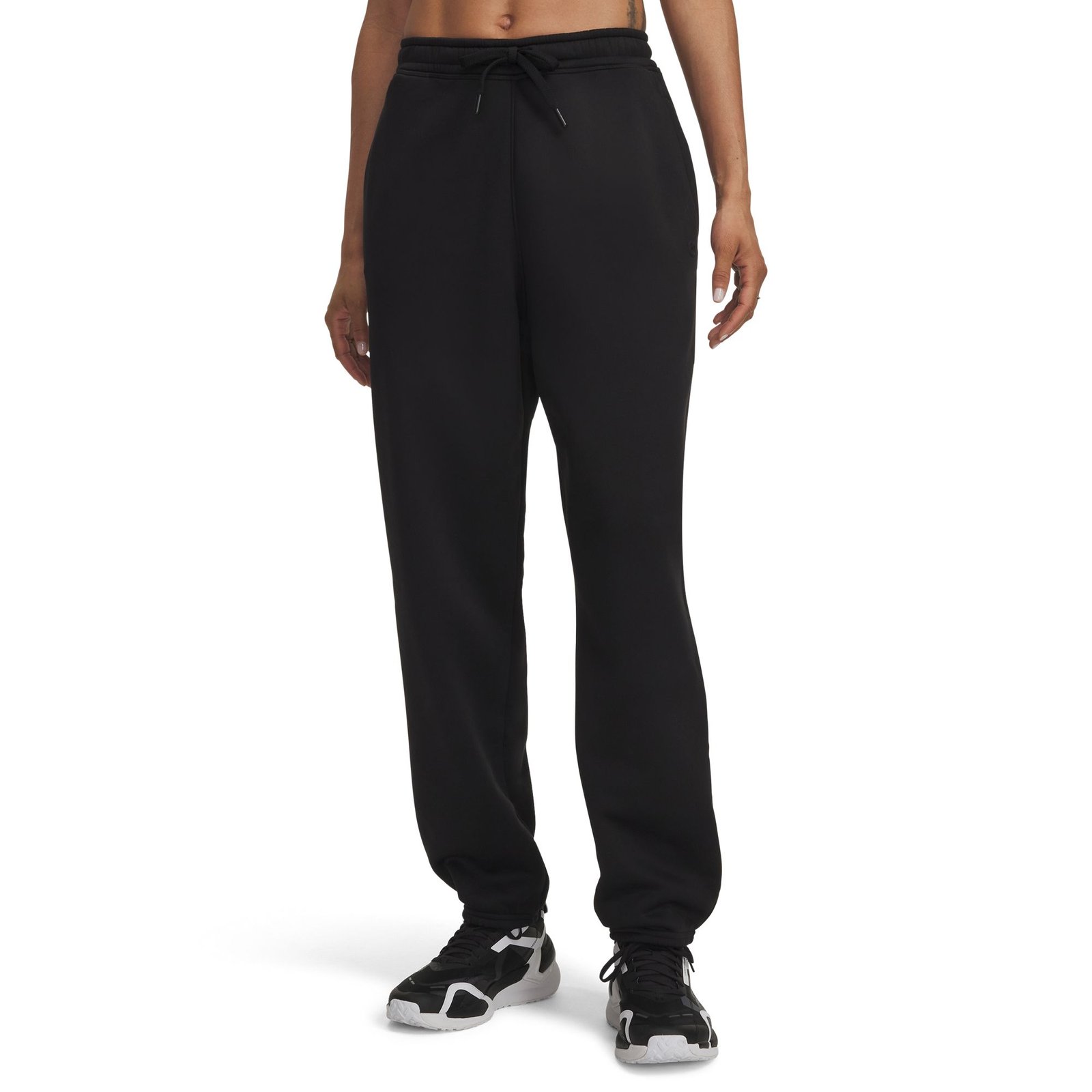 Under Armour Women's Armour Fleece Jogger Athletic in Ultimate Black/Ultimate Black, Size XS-Regular, Polyester