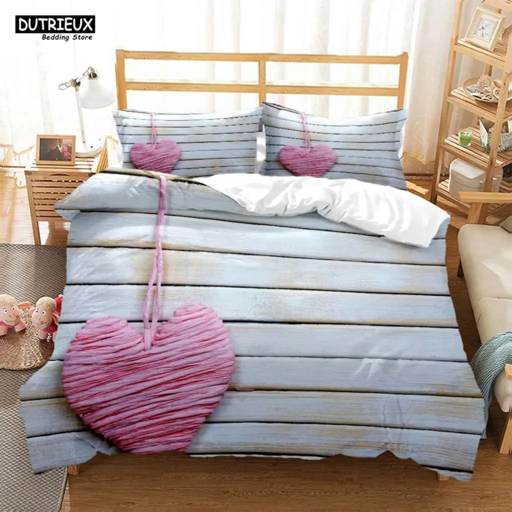 Amour impression tendance literie doux et confortable cadeaux pour les amoureux couette ensembles de literie ensemble de literie de luxe personnalisable
