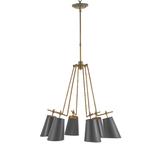 Currey and Company Jean-Louis 30 Inch 6 Light Chandelier - 9503