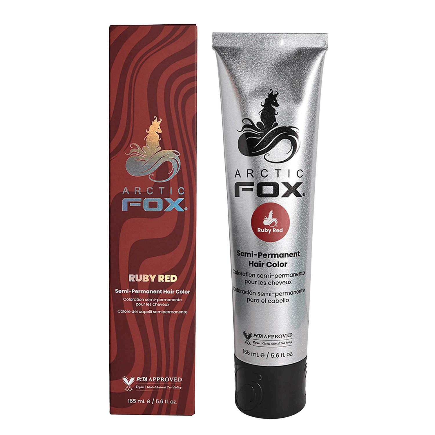 Arctic Fox Ruby Red Semi-Permanent Hair Color Naturals