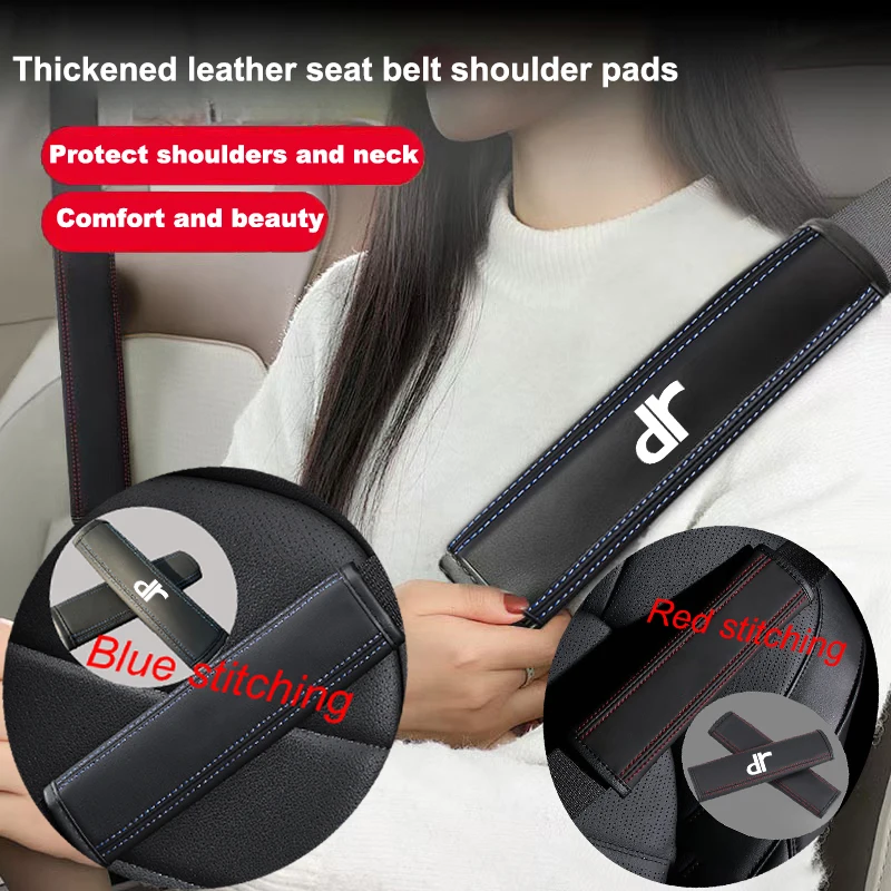 Housse de ceinture de sécurité en cuir PU pour voiture, 2 pièces, housse de sangle d