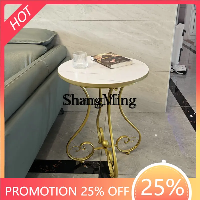 FG salon balcon fer Art petite Table ronde lumière luxe haut de gamme Internet célébrité Simple rond côté chevet Mini