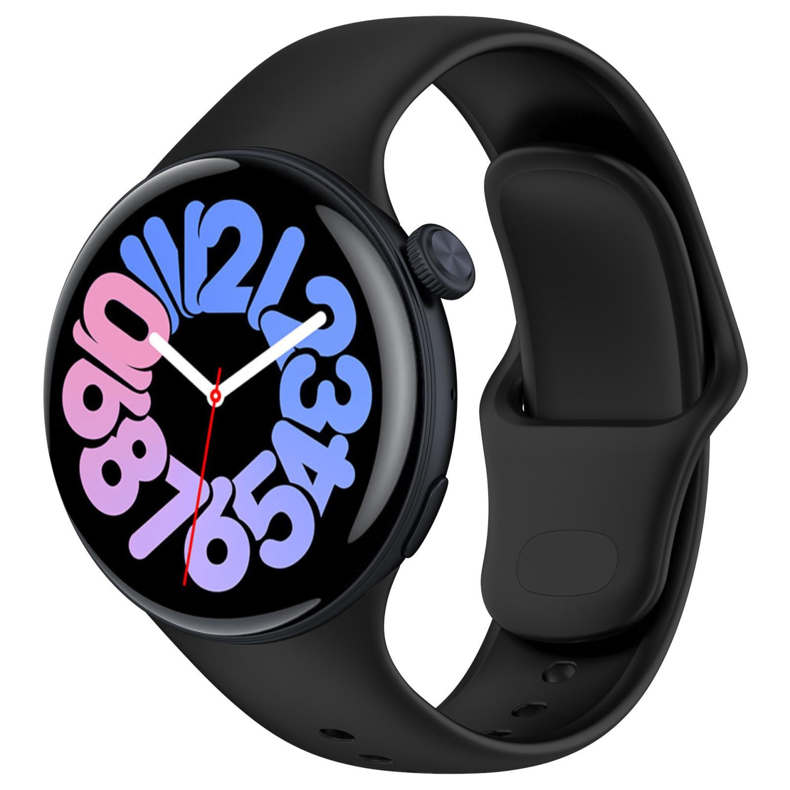 Vivo Watch 3 Silicone Watch Strap Adjustable Replacement Watch Band Soft Sport Wristband black