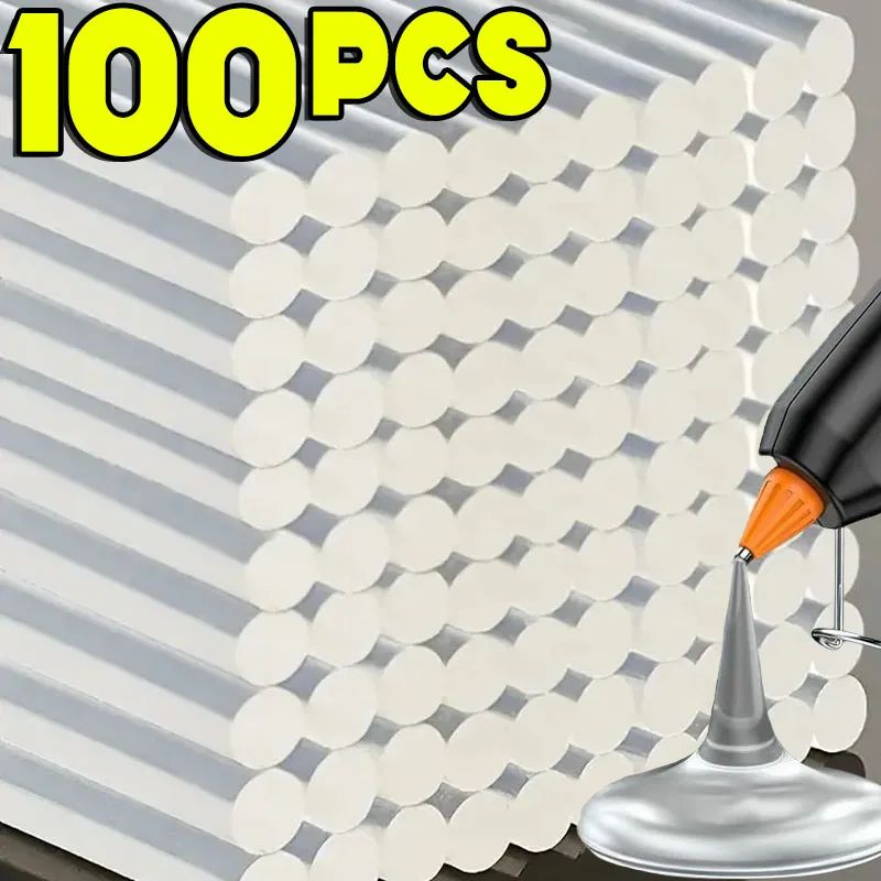 Clear Hot Glue Sticks Strong Adhesive Refills 0.28 X 7.48 Inches 50pcs