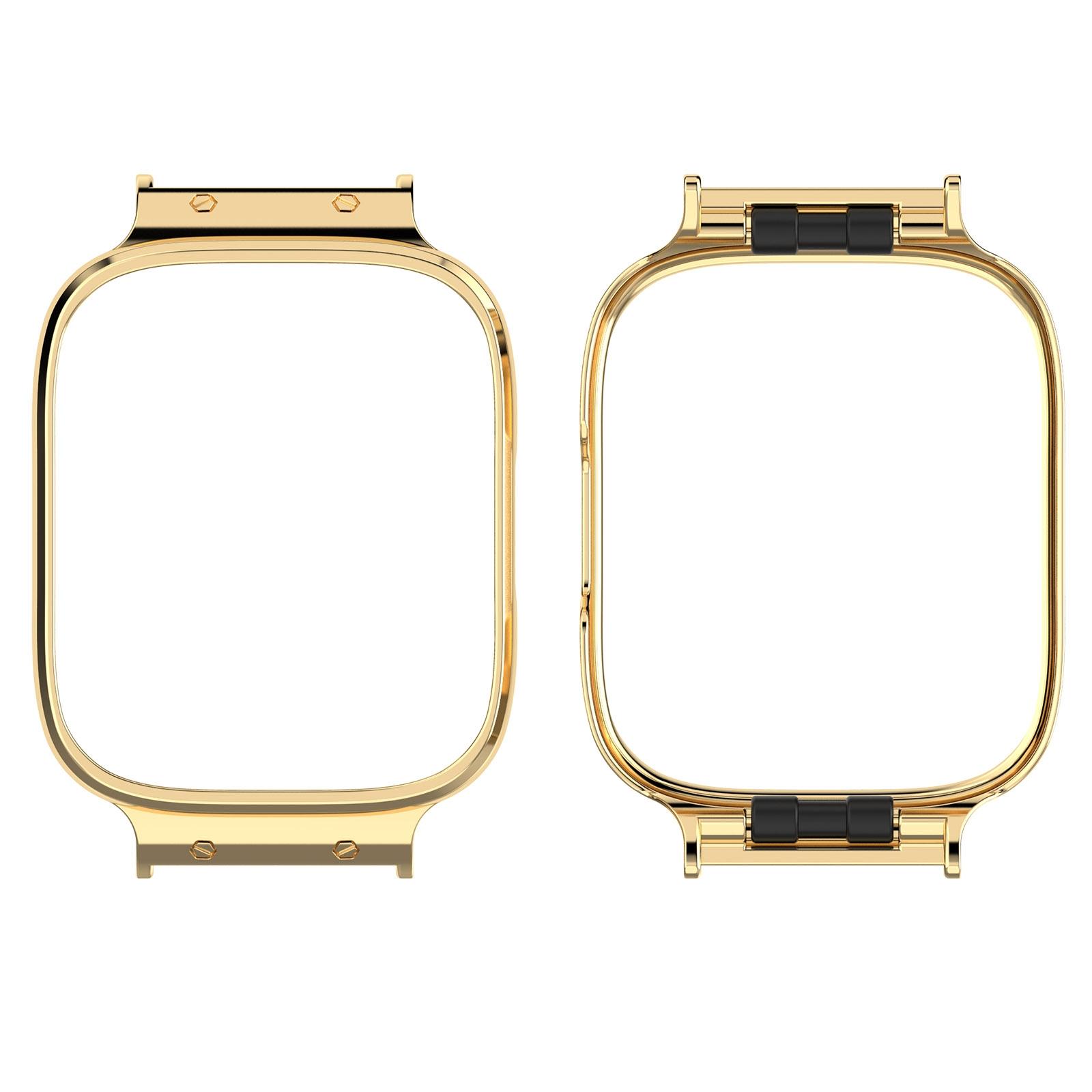 Redmi Watch 3 Lite Active Metal Watch Protective Frame Stainless Steel Screen Guard Bezel Cover gold