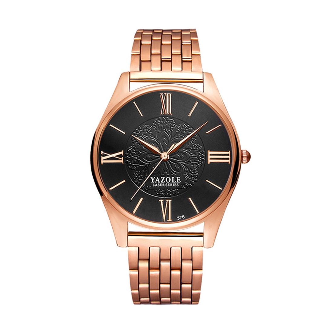 YAZOLE 376 Mens Quartz Watch Business Watch Stainless Steel Strap Analog Wrist Watch YAZOLE 376 Mens Quartz Watch Business Watch Stainless Steel Strap Analog Wrist Watch