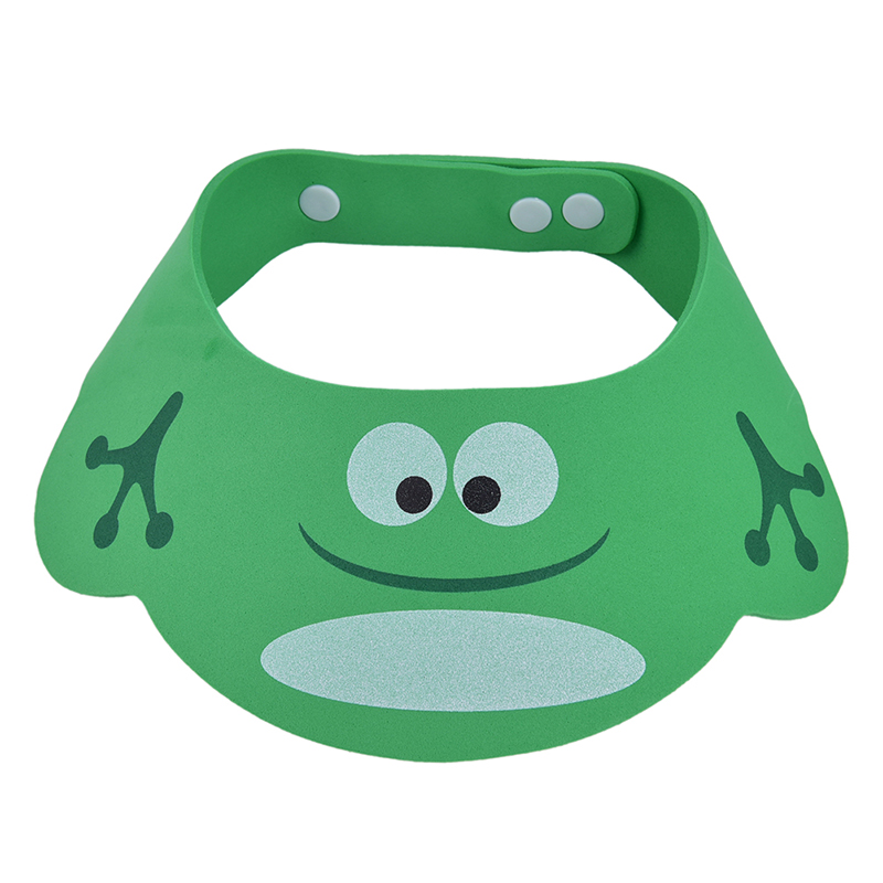 Soft Baby Shampoo Visor Adjustable Baby Shampoo Visor & Toddler Shower Cap For Tear Free Bath Time green