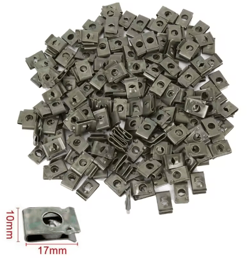 Mixed U Type Car Trim Clips With Screws Anti Rust Fender & Bumper Fastener Kit For Automotive Repairs clip 10pcs