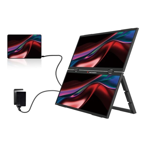 Verbatim Monitor »Dual Essentials« 39,6 cm / 15,6 '', 35.61x22.7x2.7 cm