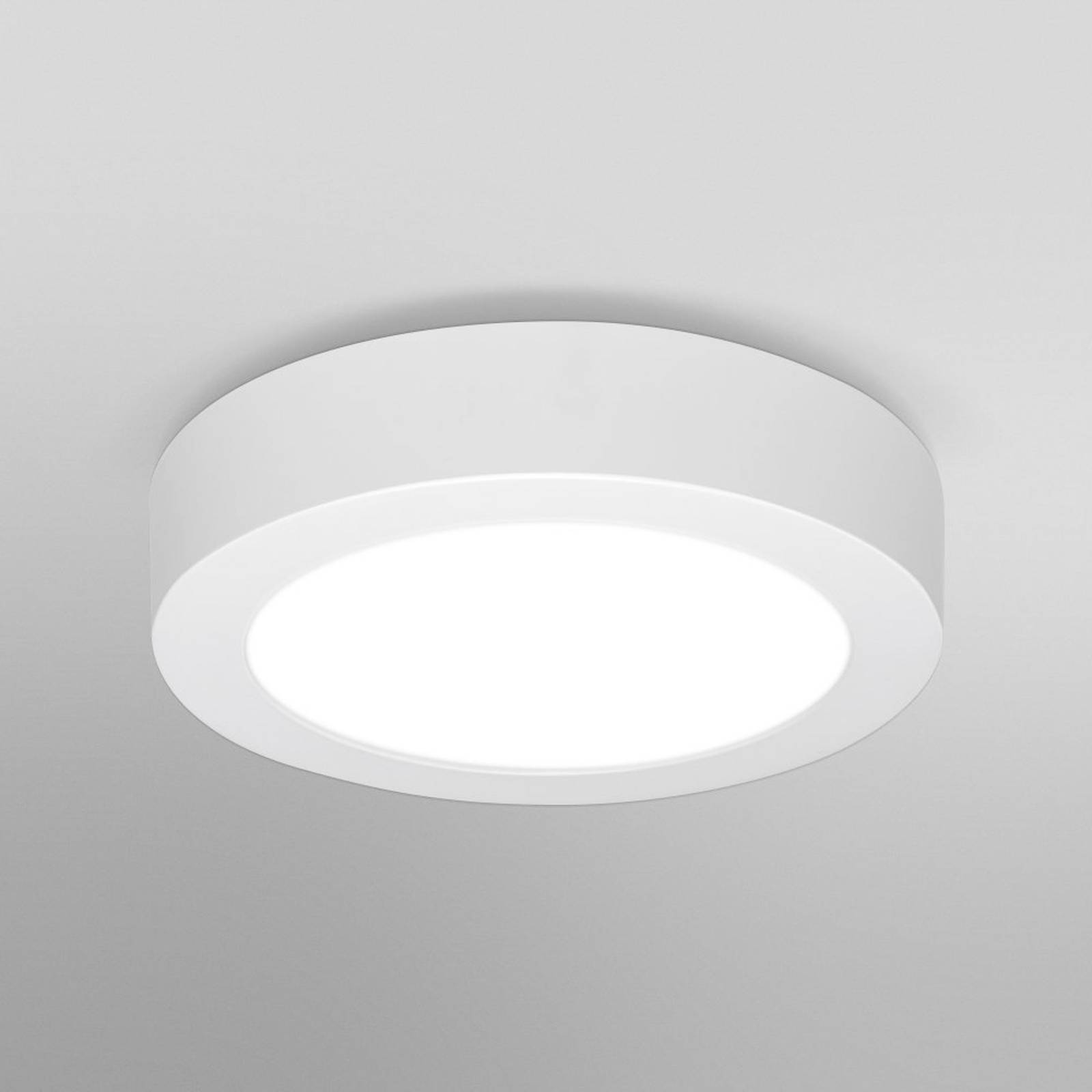 LEDVANCE SMART+ Plafoniera smart Orbis Downlight Surface, dimmerabile, Bianco / Opale, Soggiorno / Sala da pranzo, Alluminio, Moderno