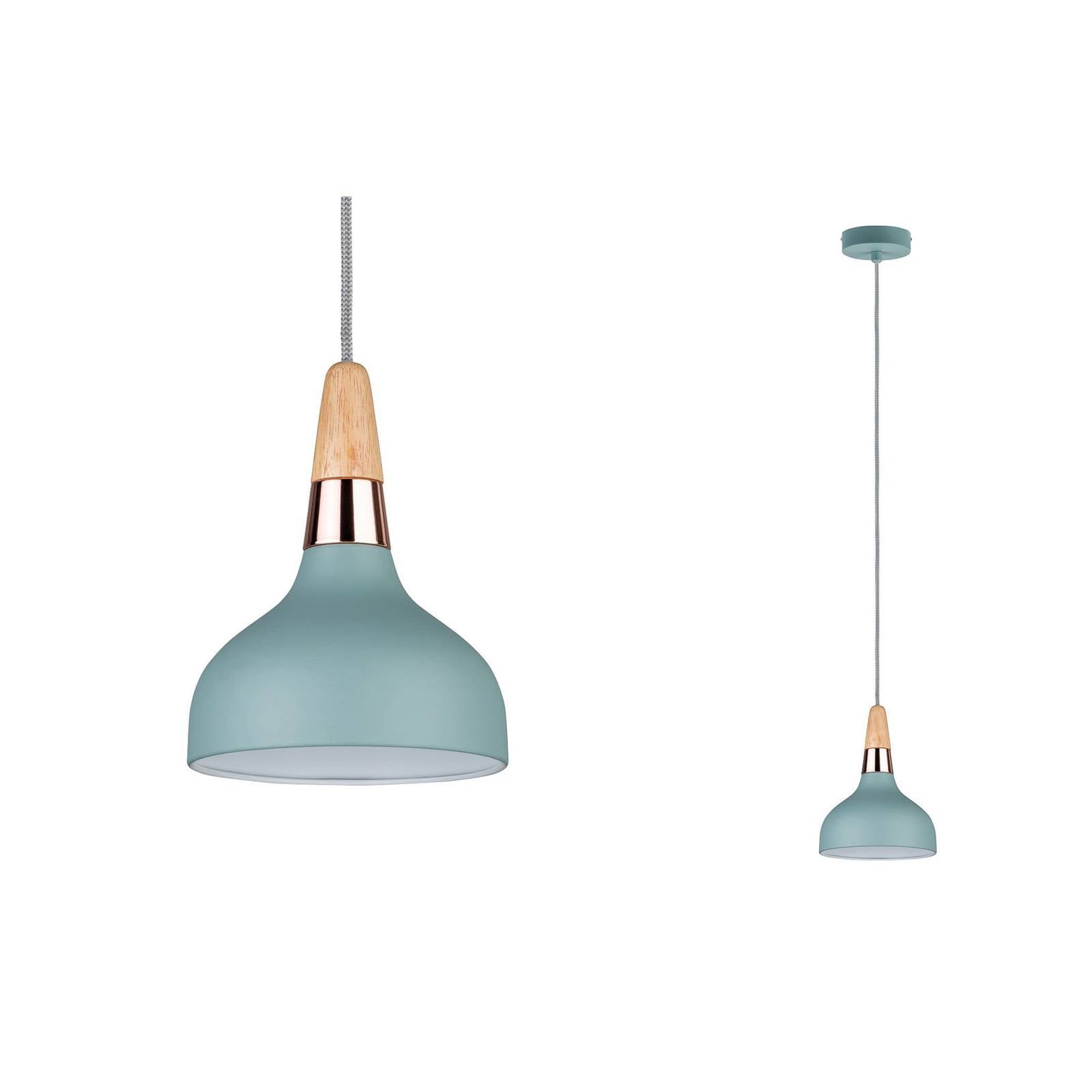 Paulmann Lampada a sospensione Juna, dimmerabile, Verde, Soggiorno / Sala da pranzo, Metallo, Moderno, Lampada a sospensione