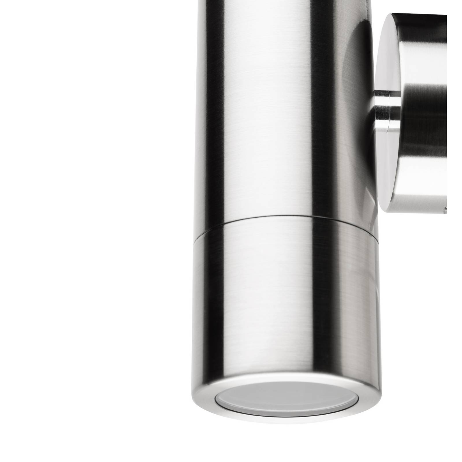 LCD Applique esterni 5121, up&downlight antisalsedine dimmerabile, Alluminio / Grigio / Zincato, Acciaio Inox, Moderno