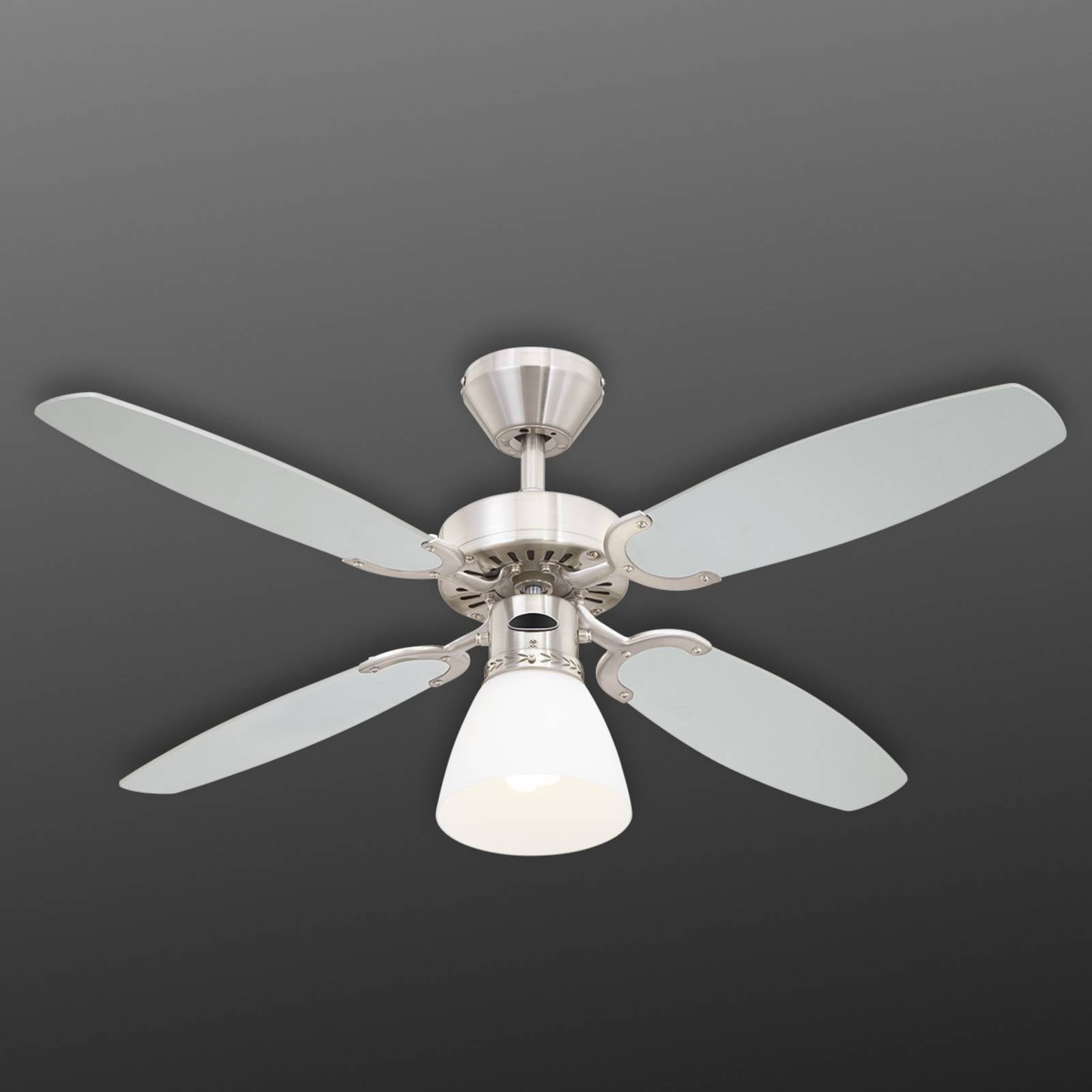 Westinghouse Capitol ventilatore con lampada CAPITOL, Nero, Soggiorno / Sala da pranzo, Plastica, Moderno