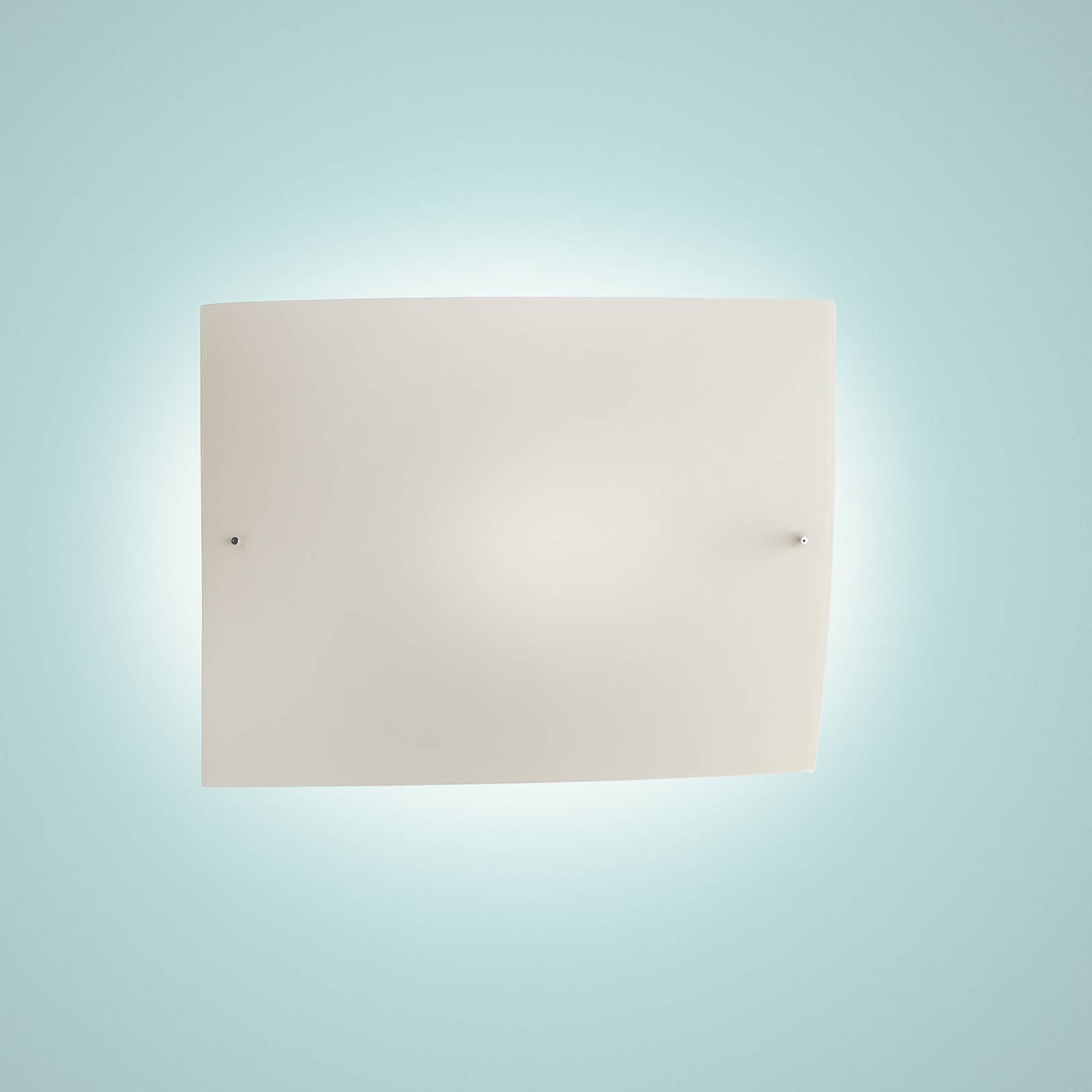 Foscarini Applique da parete di design Folio, dimmerabile, Bianco / Opale, Soggiorno / Sala da pranzo, Vetro, Design, Applique