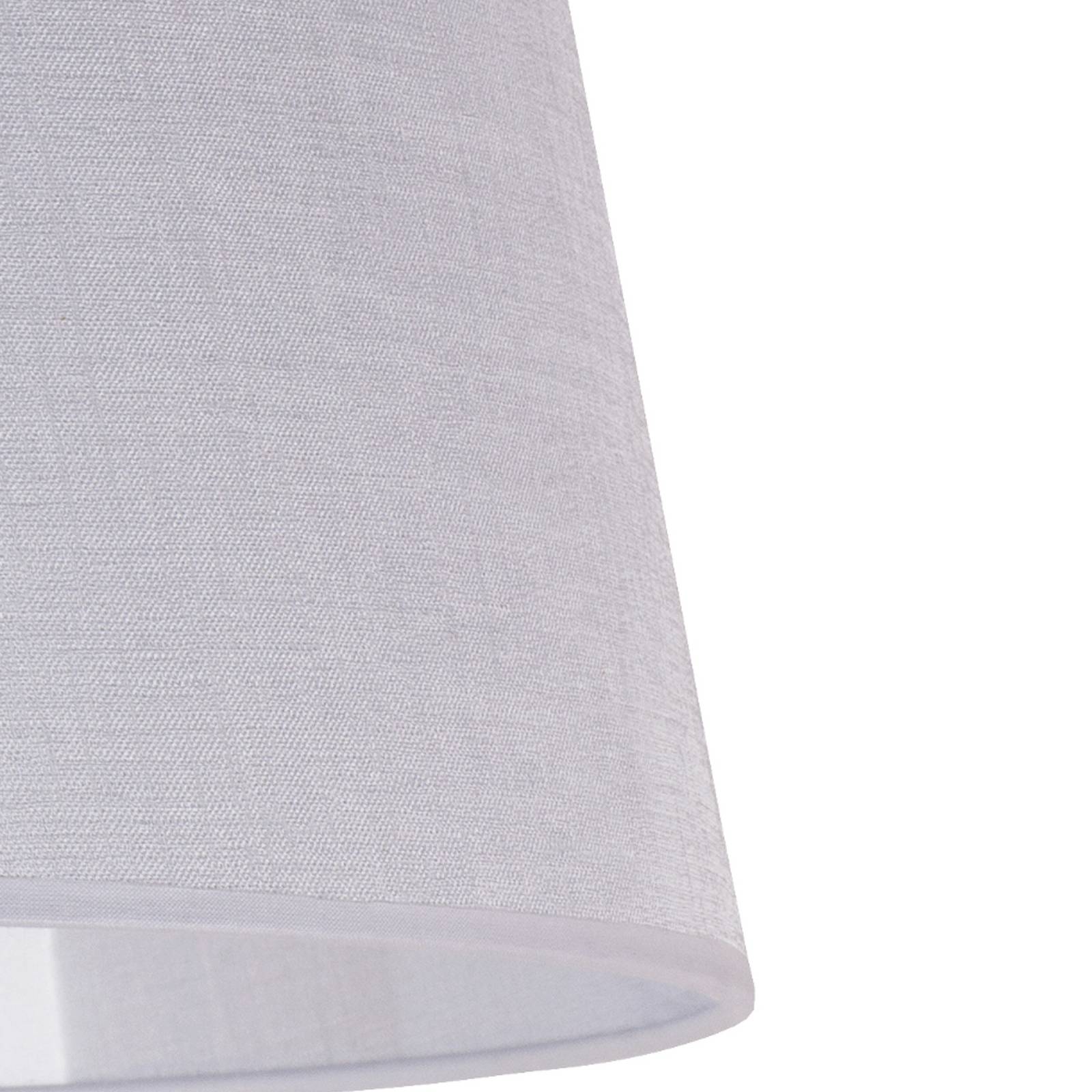 Paralume Classic L per lampade da terra, bianco/trasparente Duolla, Bianco / Opale, Tessuto / Stoffa / Seta